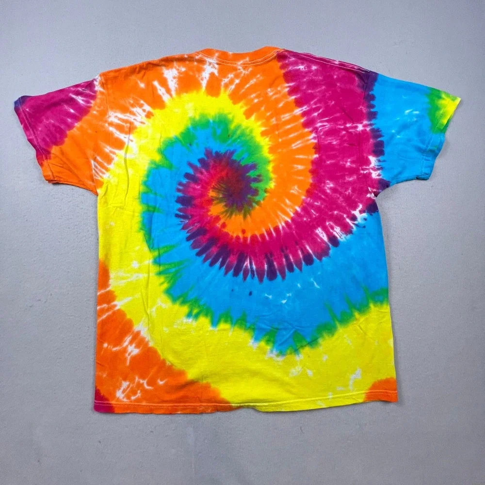 Delta Tie Dye T-Shirt Mens XXL Multi Washington DC Smiley Face Peace Hippie Boho